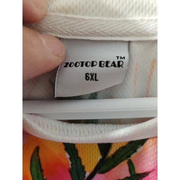 Zootop Bear 6XL Turtle 3D T-Shirt Short Sleeve White - Picture 3 of 4